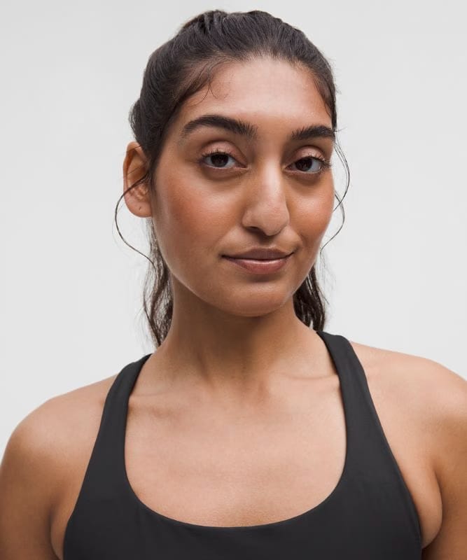 lululemon Energy Longline Bra Medium Support, B-D Cups *Evolve - Black