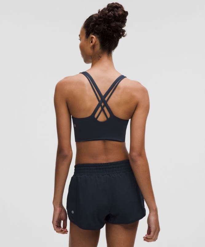 lululemon Energy Longline Bra Medium Support, B-D Cups *Evolve - True Navy