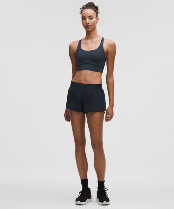 lululemon Energy Longline Bra Medium Support, B-D Cups *Evolve - True Navy