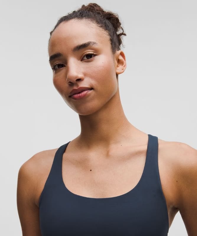 lululemon Energy Longline Bra Medium Support, B-D Cups *Evolve - True Navy