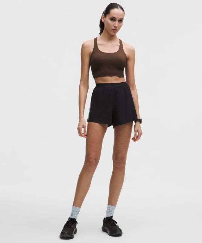lululemon Energy Longline Bra Medium Support, B-D Cups *Evolve - Walnut Crunch/Foam Cloud