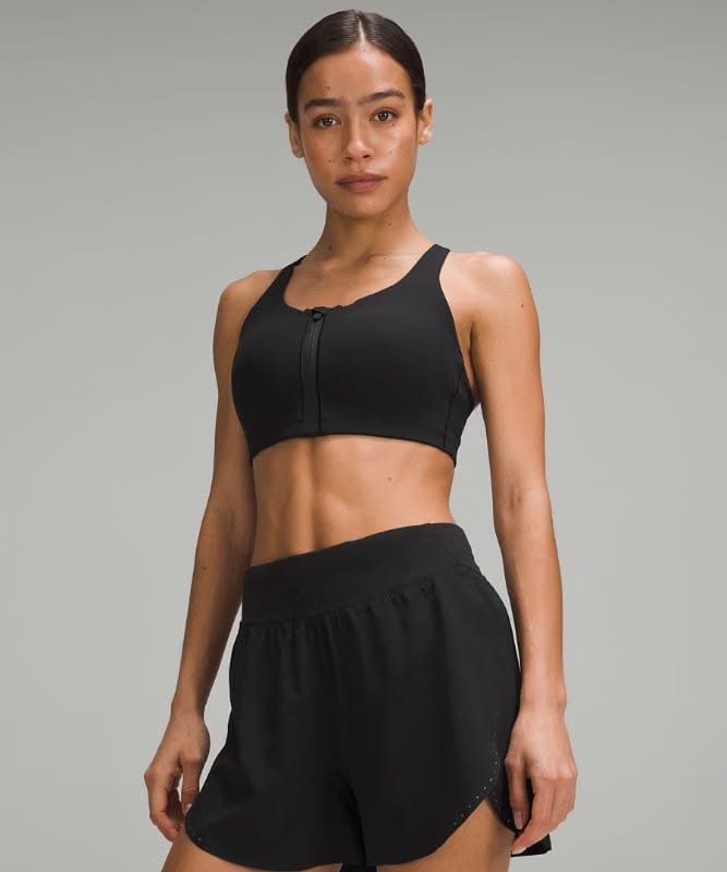 lululemon Energy Zip-Front Bra *High-Support, B–G Cups - Black