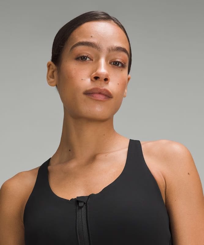 lululemon Energy Zip-Front Bra *High-Support, B–G Cups - Black
