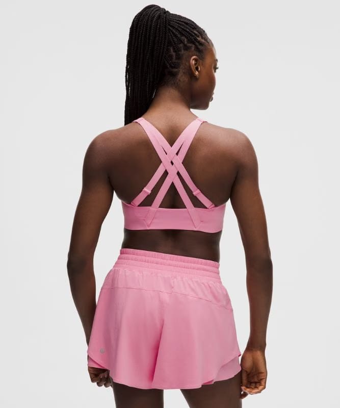 lululemon Energy Zip-Front Bra *High-Support, B–G Cups - Candy Cloud