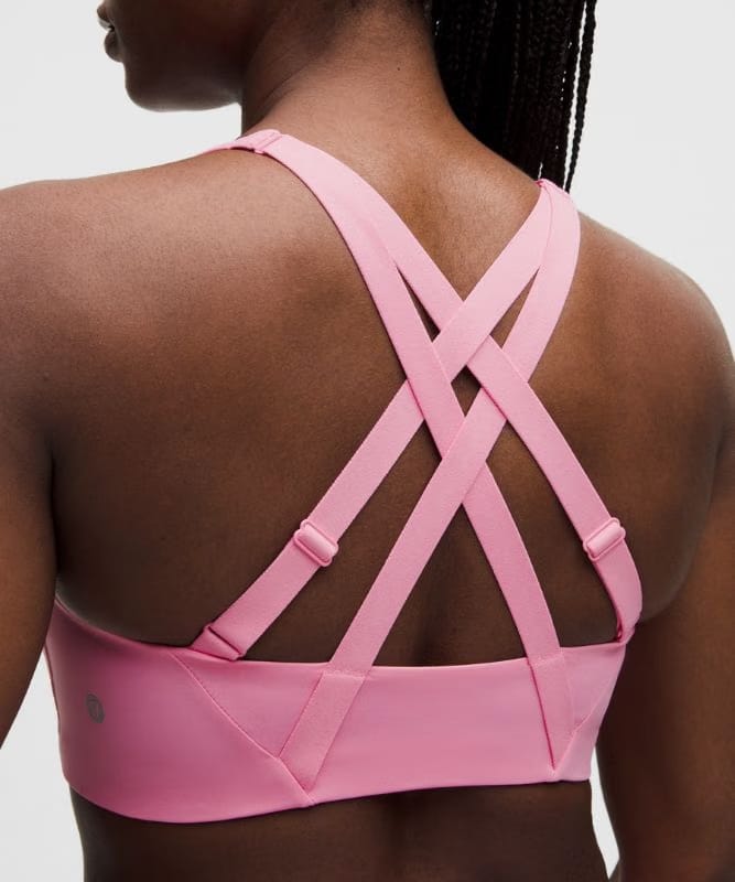 lululemon Energy Zip-Front Bra *High-Support, B–G Cups - Candy Cloud