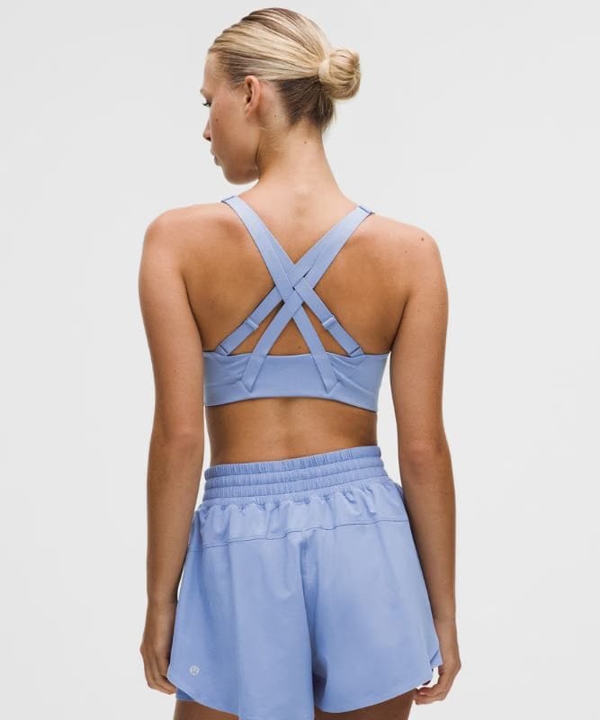 lululemon Energy Zip-Front Bra *High-Support, B–G Cups - Prep Blue