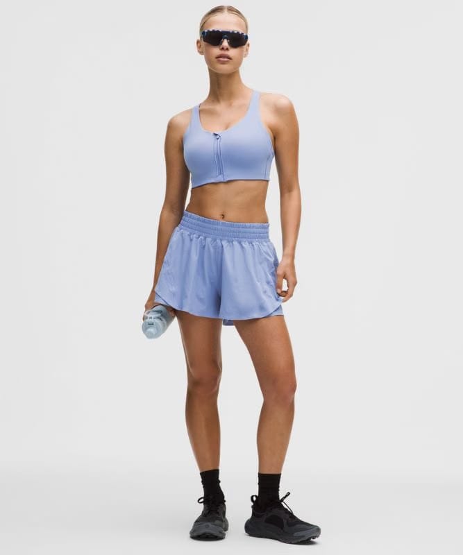 lululemon Energy Zip-Front Bra *High-Support, B–G Cups - Prep Blue