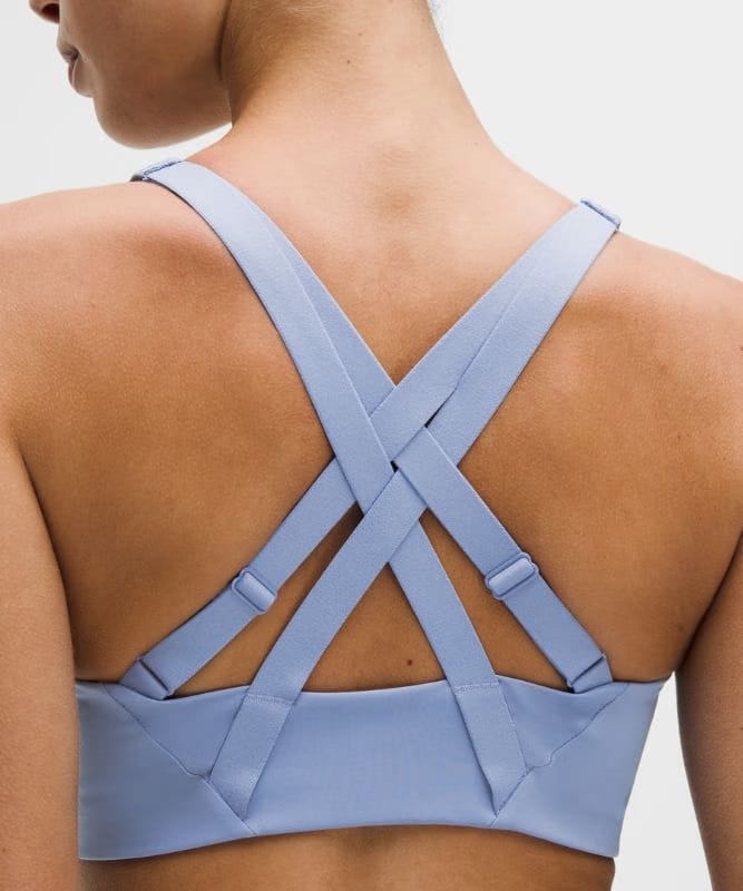 lululemon Energy Zip-Front Bra *High-Support, B–G Cups - Prep Blue