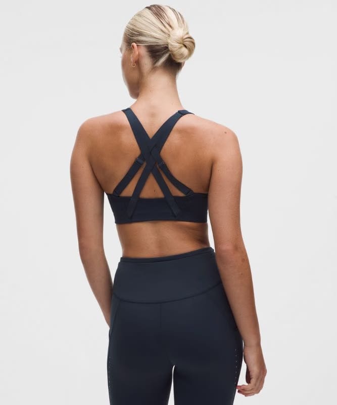 lululemon Energy Zip-Front Bra *High-Support, B–G Cups - True Navy