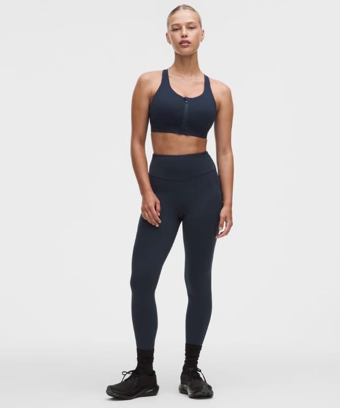 lululemon Energy Zip-Front Bra *High-Support, B–G Cups - True Navy