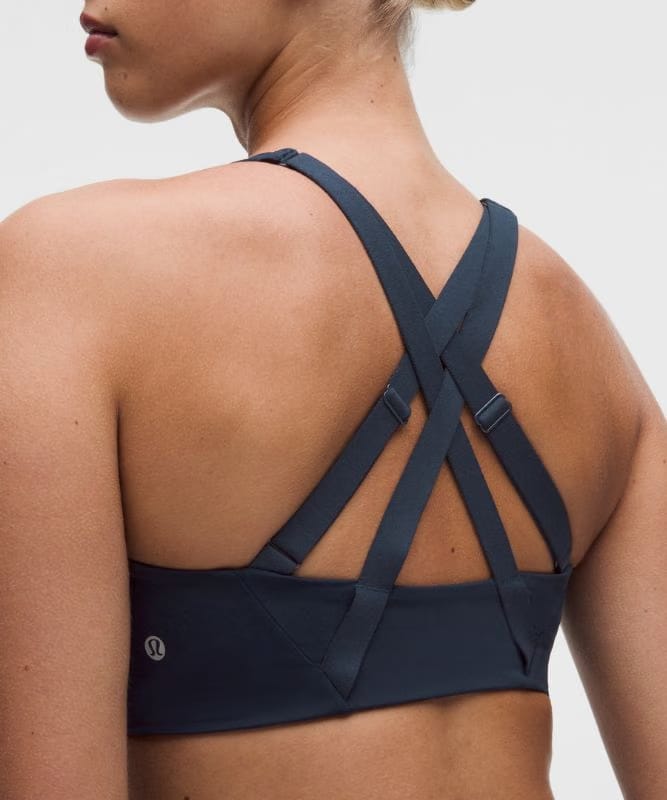 lululemon Energy Zip-Front Bra *High-Support, B–G Cups - True Navy