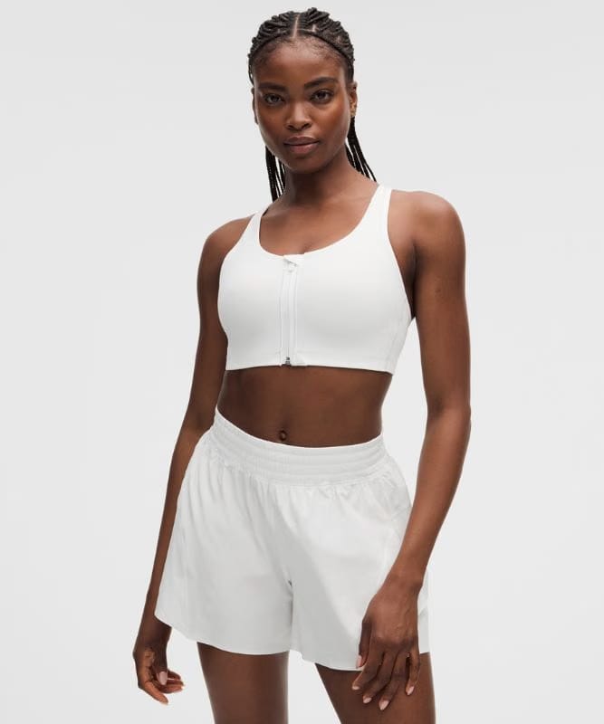 lululemon Energy Zip-Front Bra *High-Support, B–G Cups - White