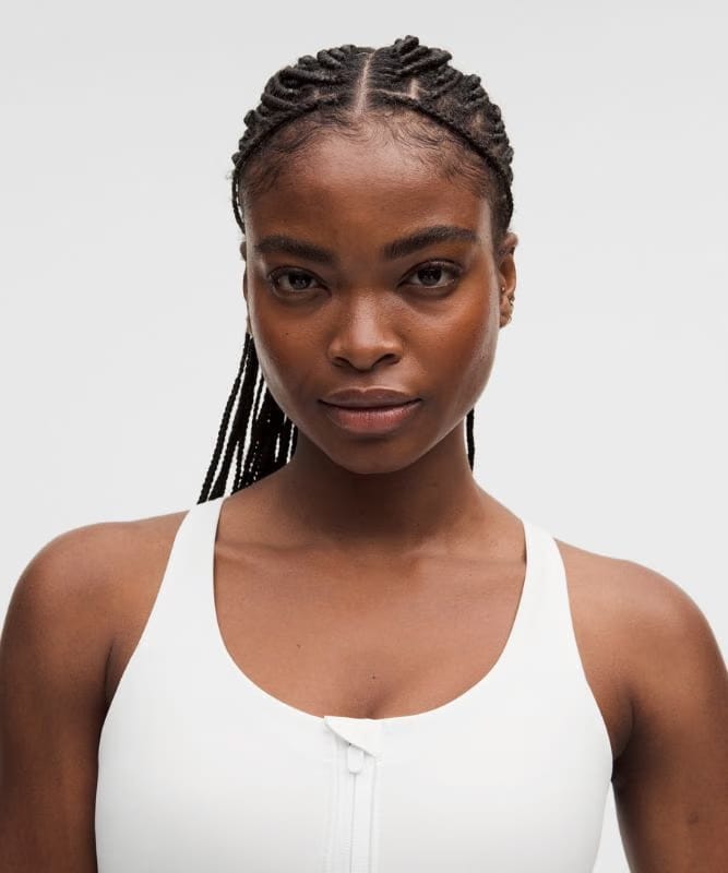 lululemon Energy Zip-Front Bra *High-Support, B–G Cups - White