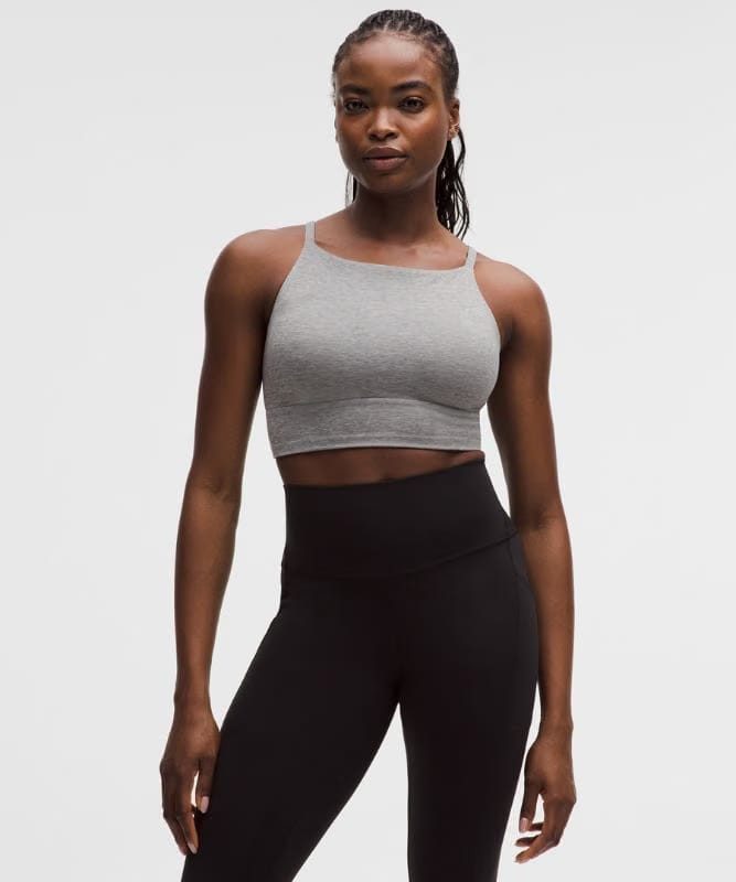 lululemon Focuser High-Neck Bra *Light Support, C/D Cup - Heathered Core Medium Grey