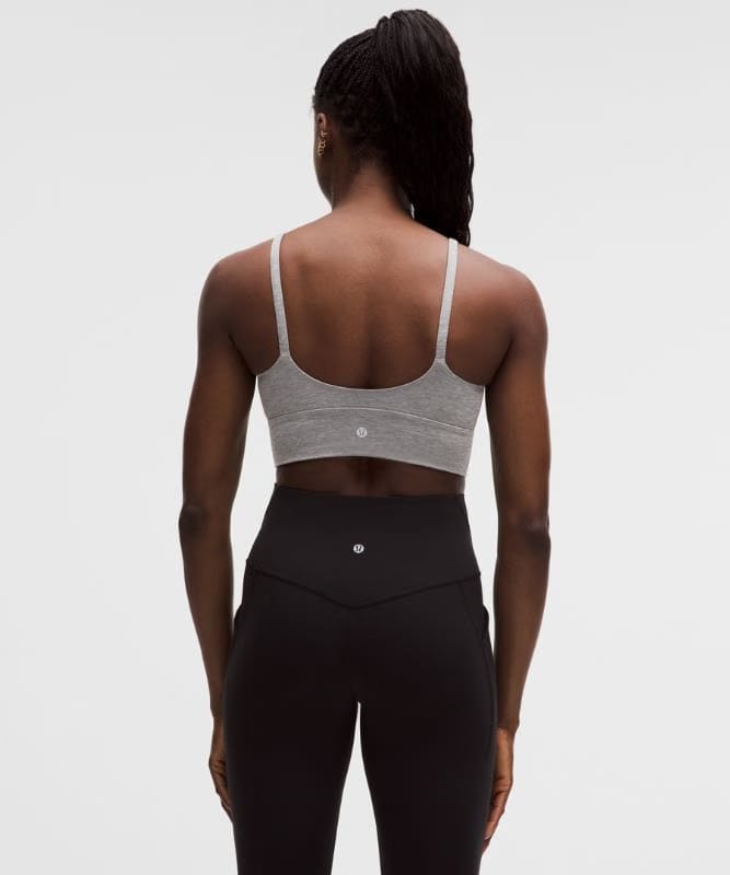 lululemon Focuser High-Neck Bra *Light Support, C/D Cup - Heathered Core Medium Grey