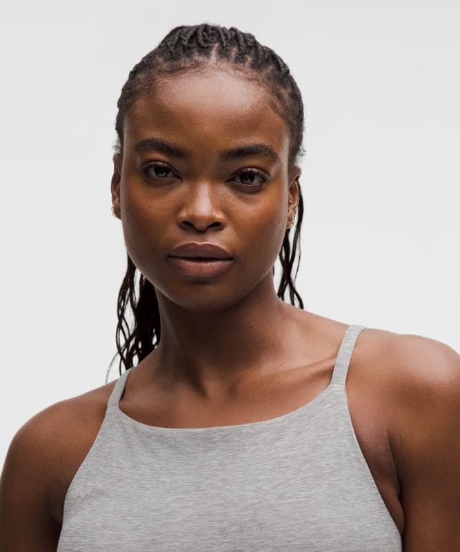 lululemon Focuser High-Neck Bra *Light Support, C/D Cup - Heathered Core Medium Grey