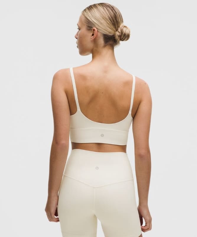 lululemon Focuser High-Neck Bra *Light Support, C/D Cup - Light Ivory