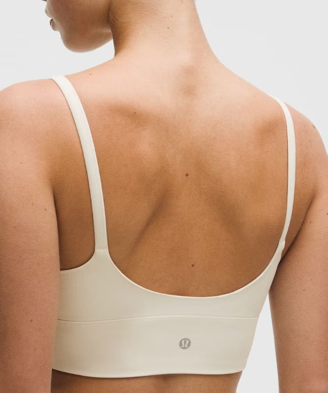 lululemon Focuser High-Neck Bra *Light Support, C/D Cup - Light Ivory