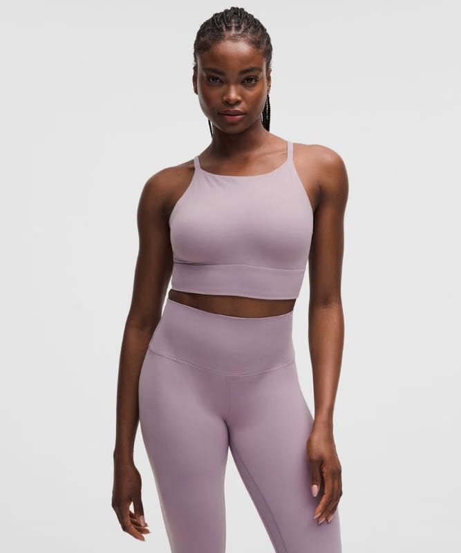 lululemon Focuser High-Neck Bra *Light Support, C/D Cup - Lotus Lavender
