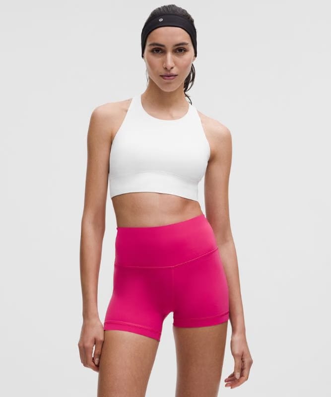 lululemon LightLift Sports Bra *Medium Support, B/C Cup - White