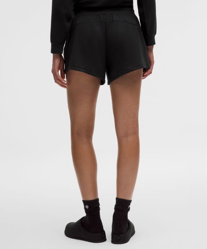 lululemon BeCalm Mid-Rise Short 3" *Updated Fabric - Black