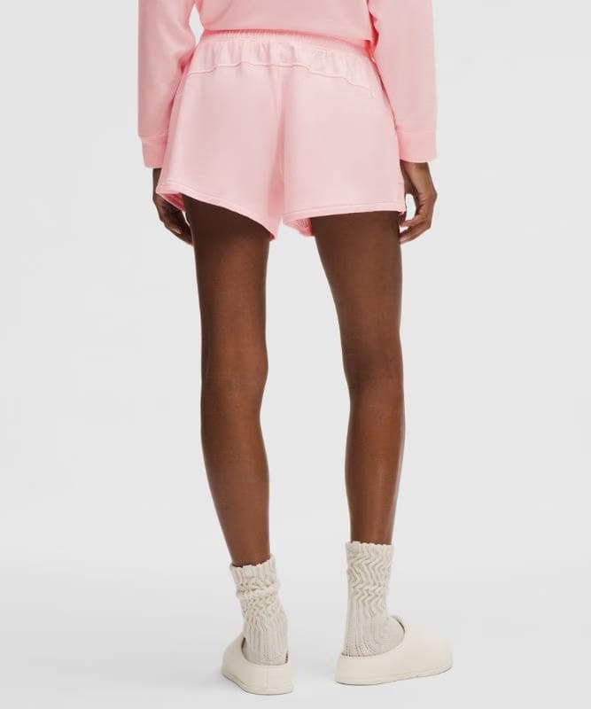 lululemon BeCalm Mid-Rise Short 3" *Updated Fabric - Pink Pearl