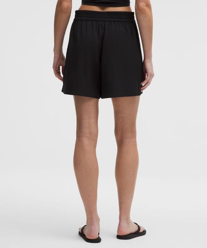 lululemon Breezily Mid-Rise Short 6" - Black