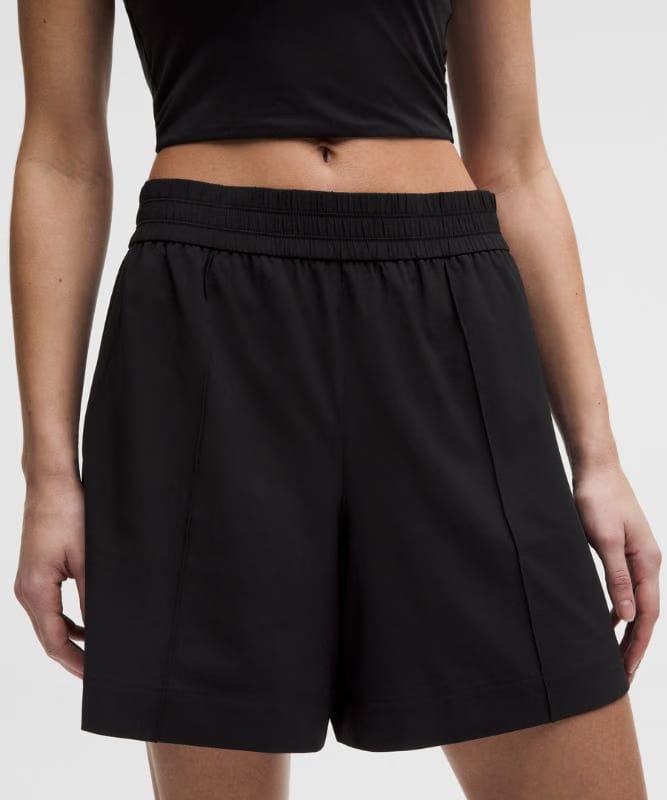 lululemon Breezily Mid-Rise Short 6" - Black