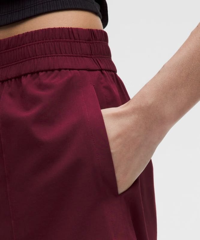 lululemon Breezily Mid-Rise Short 6" - Burgundy Bay