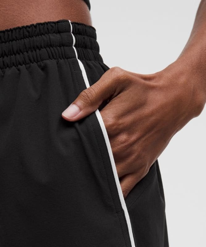lululemon Court Rival High-Rise Short 3" - Black/White