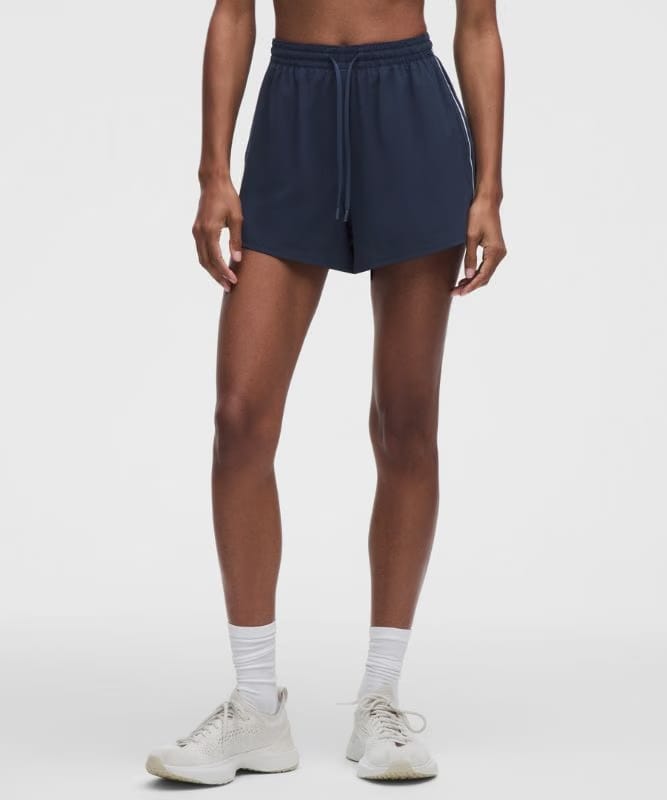 lululemon Court Rival High-Rise Short 3" - Club Blue/White