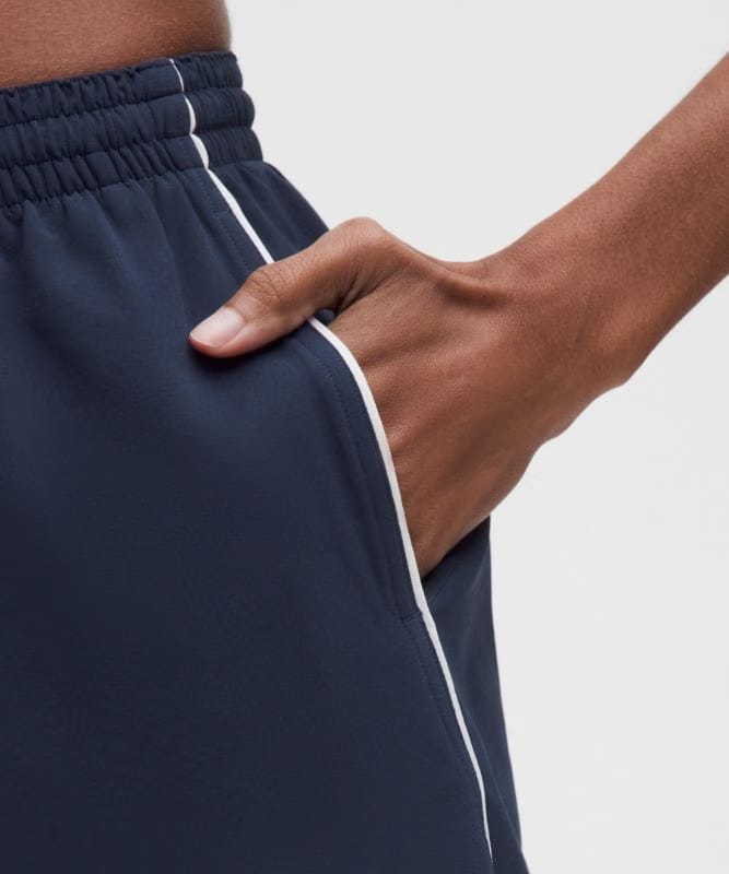 lululemon Court Rival High-Rise Short 3" - Club Blue/White