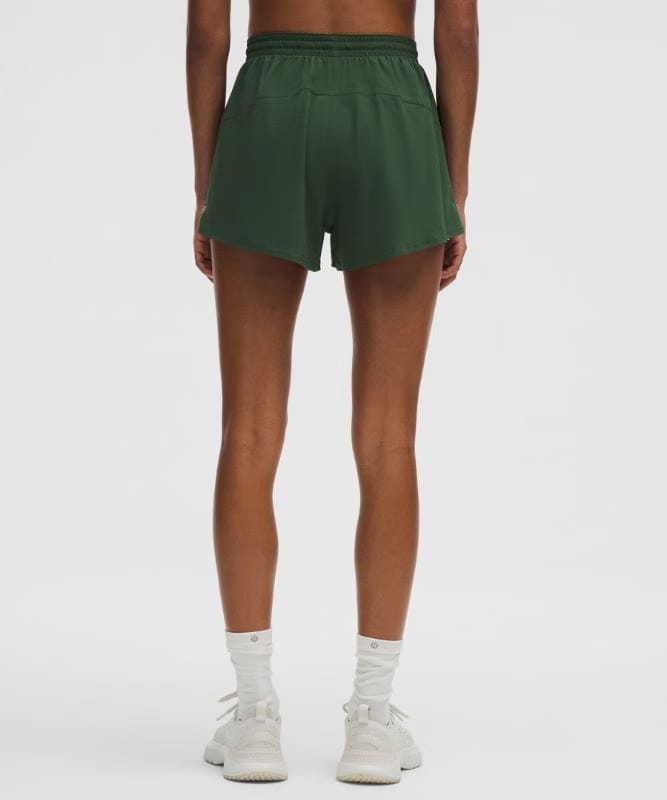 lululemon Court Rival High-Rise Short 3" - Ivy Grove/White