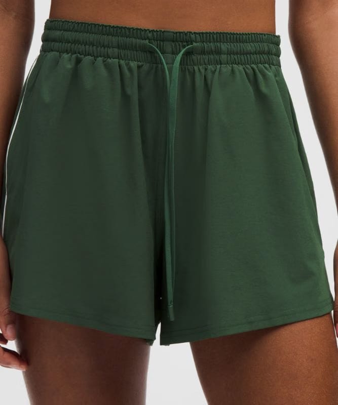 lululemon Court Rival High-Rise Short 3" - Ivy Grove/White