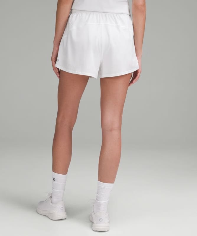 lululemon Court Rival High-Rise Short 3" - White/White