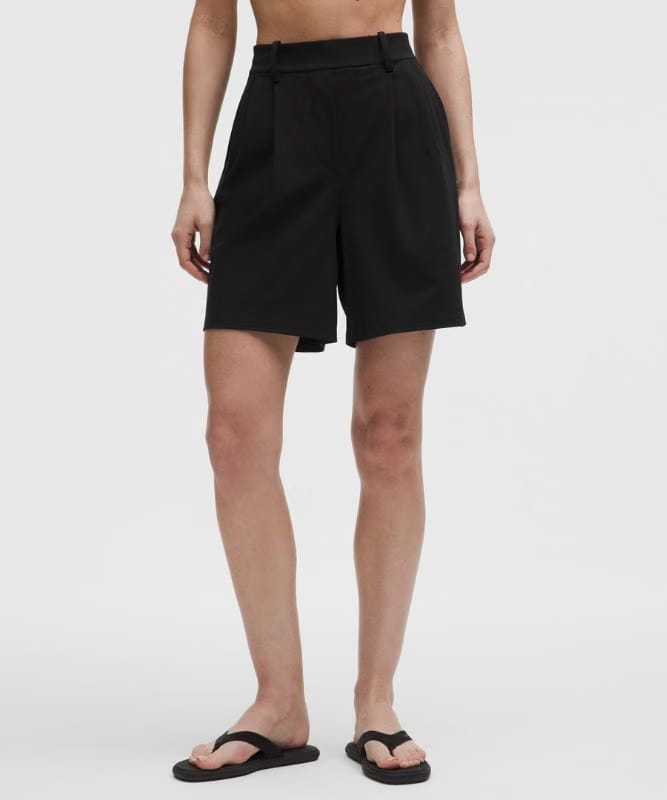 lululemon Daydrift Pleated High-Rise Short 7" - Black