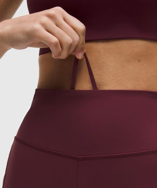 lululemon Fast and Free High-Rise Short 6" *5 Pocket - Burgundy Bay