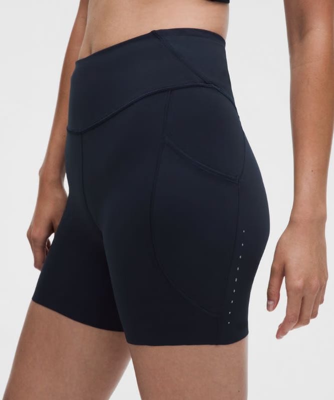 lululemon Fast and Free High-Rise Short 6" *5 Pocket - True Navy