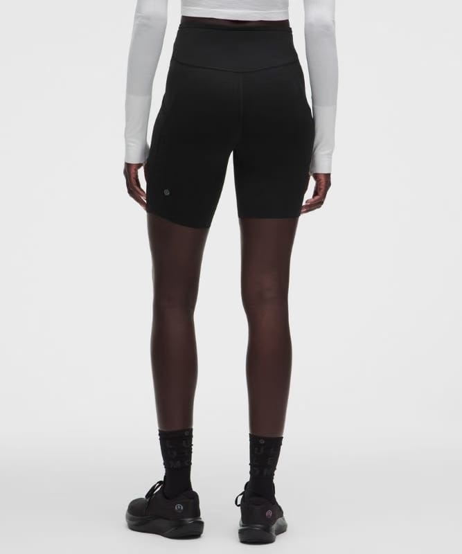lululemon Fast and Free High-Rise Short 8" *5 Pocket - Black