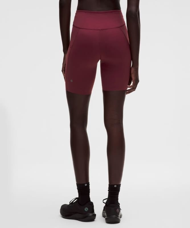 lululemon Fast and Free High-Rise Short 8" *5 Pocket - Burgundy Bay