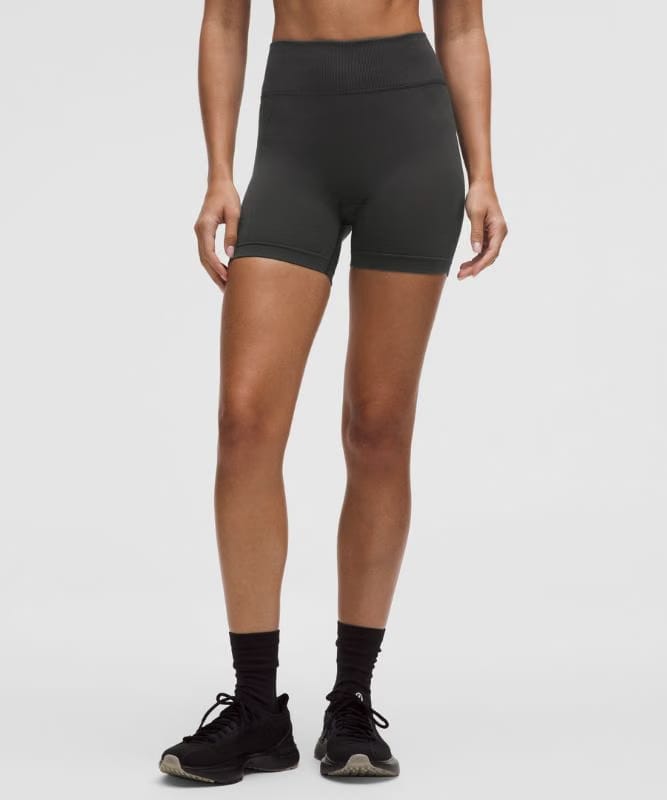 lululemon Get Low High-Rise Training Short 5" - Black/Graphite Grey