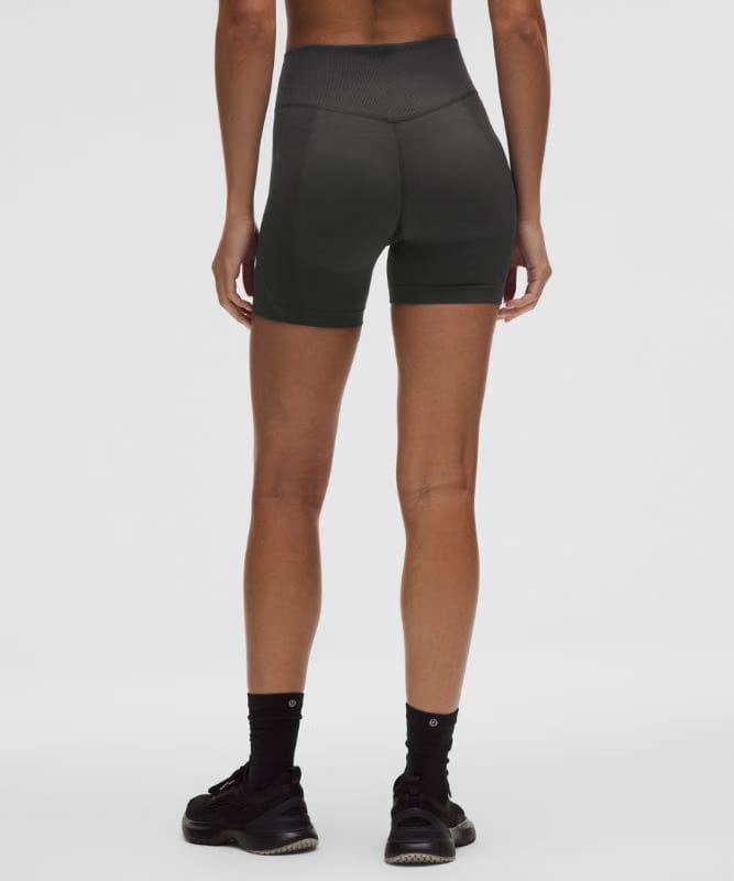 lululemon Get Low High-Rise Training Short 5" - Black/Graphite Grey