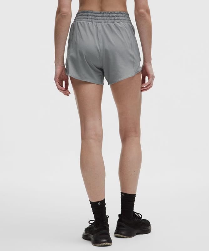 lululemon Hotty Hot High-Rise Lined Short 4" - Feather Grey
