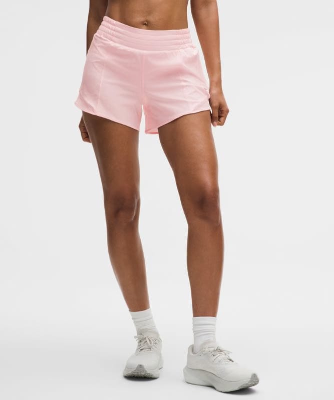 lululemon Hotty Hot High-Rise Lined Short 4" - Pink Pearl