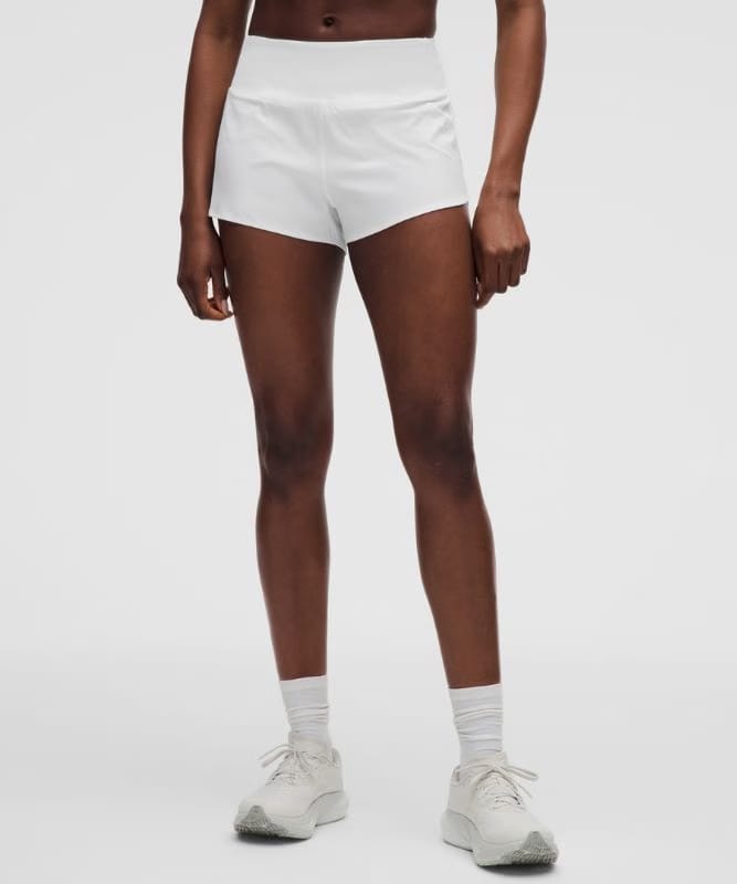 lululemon Speed Up High-Rise Short 2.5" *Updated - White