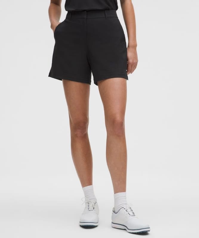 lululemon Stretch Twill Golf Short 5" - Black