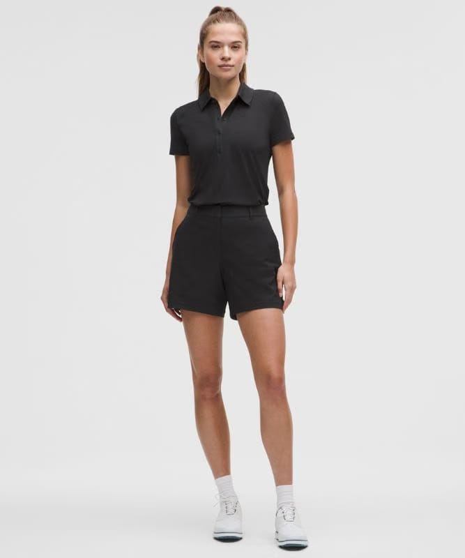 lululemon Stretch Twill Golf Short 5" - Black