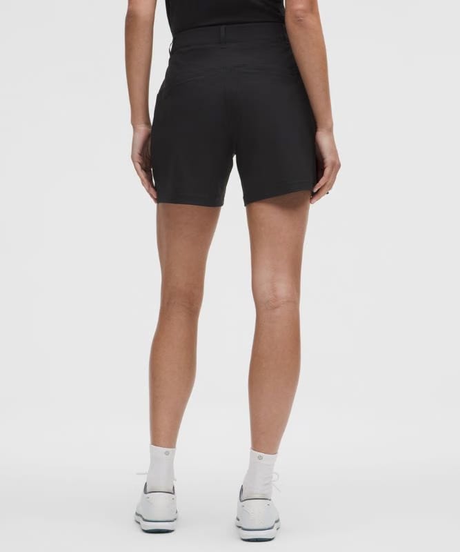 lululemon Stretch Twill Golf Short 5" - Black