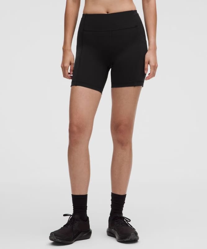 lululemon Swift Speed High-Rise Short 6" - Black