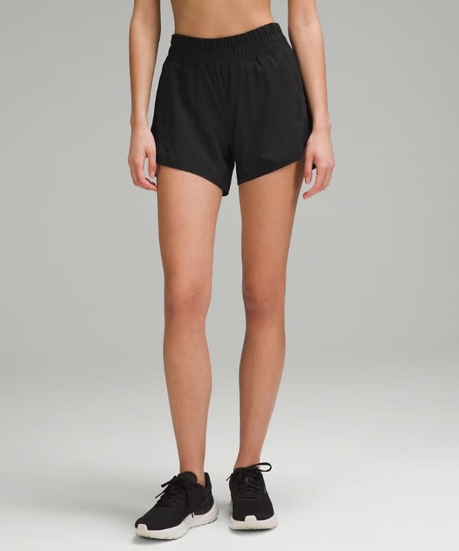 lululemon Track That Mid-Rise Lined Short 5" - Black